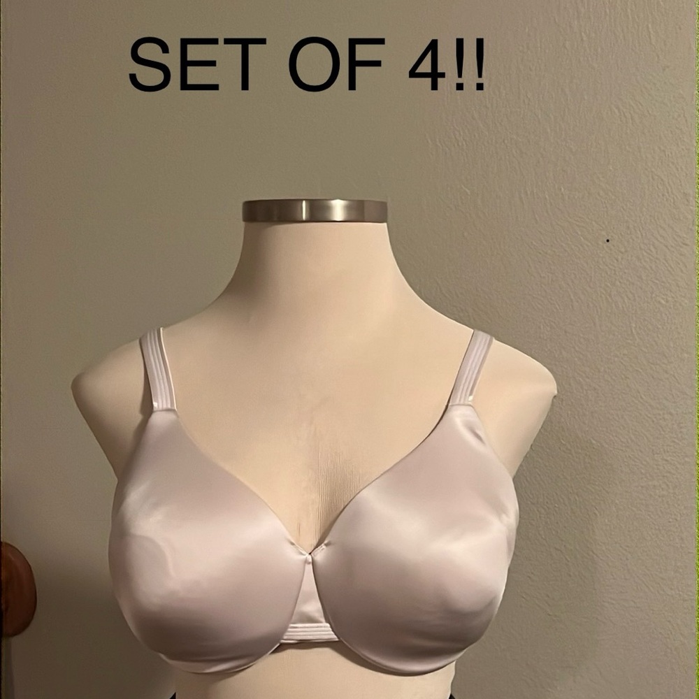 Bali underwire bras set of 4 great condition 40DD One Smooth U smoothing bra